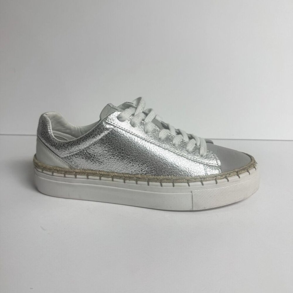 Free People Women’s Scotty Sneaker Silver EU38 M US8